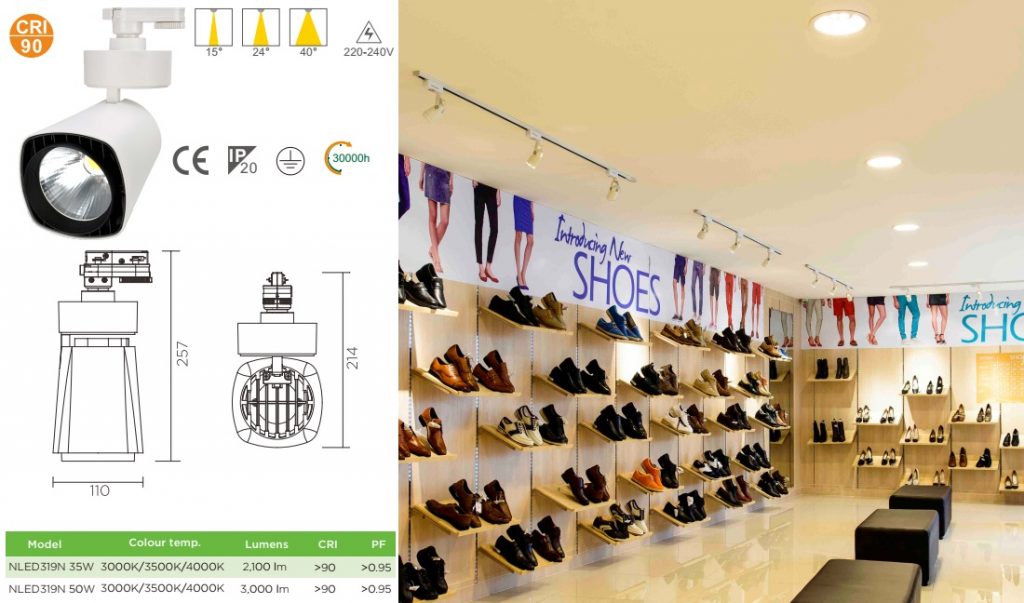 Đèn LED rọi ray NTLED319N - NVC Lighting Vietnam
