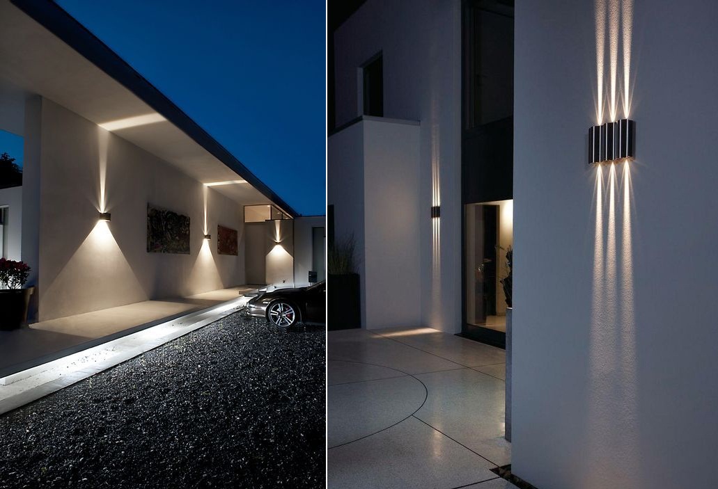 Đèn LED gắn tường sự sáng tạo của kiến trúc hiện đại