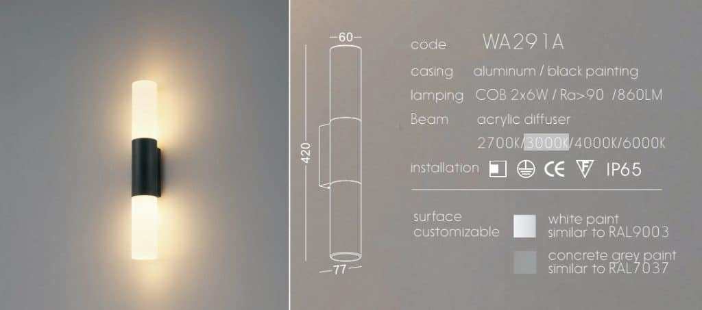 Đèn LED gắn tường WA291A